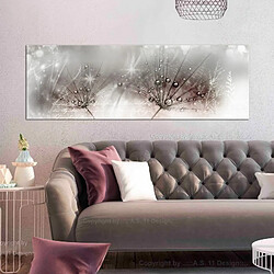 Paris Prix Tableau Imprimé Drops of Dew Pink Narrow 40 x 120 cm