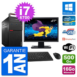 PC Tour Lenovo M700 Ecran 27" Core i7-6700 RAM 16Go Disque 500Go Windows 10 Wifi · Occasion 