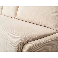 Acheter Lisa Design Palmira - canapé d'angle gauche - 4 places - convertible couchage quotidien - matelas 14 cm - en velours côtelé