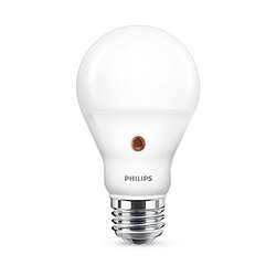 Philips Ampoule Led E27 6.5W blanc froid Ampoule LED E27, 6,5W Équivalent 60W, blanc froid avec détecteur crépusculaire