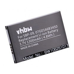 vhbw Batterie remplacement pour Asus 07G0166B3450, SBP-09 pour smartphone tablette Notepad PDA assistant personnel (1300mAh, 3,7V, Li-ion) 