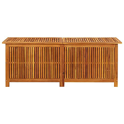 Helloshop26 Coffre boîte meuble de jardin rangement 150 x 50 x 58 cm bois d'acacia solide 02_0013011