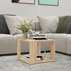 vidaXL Table basse Chêne sonoma 40x40x30 cm Bois d'ingénierie 