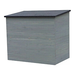 Habitat Et Jardin Coffre de jardin en bois Caja - 137 x 91 x 121 cm - Anthracite