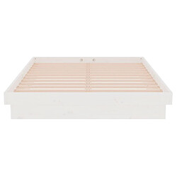 Acheter vidaXL Cadre de lit Blanc Bois massif 120x200 cm