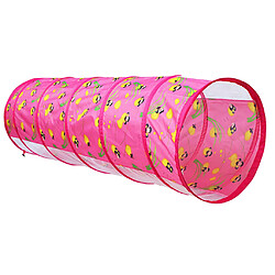 1.5M Glowworm Tunnel Toy Play Tent Discovery Tube Gift Kids Game Pink