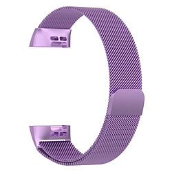 Avis Wewoo Bracelet pour montre connectée Dragonne magnétique en acier inoxydable FITBIT Charge 3Taille Petite187x18mm Violet clair