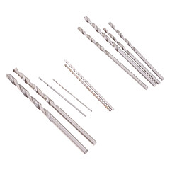 Acheter 10pcs HSS Titanium Drill Bit Set Twist Drill Tige Droite 0.8mm-3.0mm