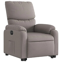 Avis Maison Chic Fauteuil Relax pour salon, Fauteuil inclinable électrique taupe tissu -GKD71564