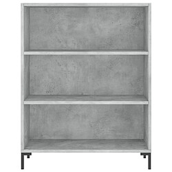 Acheter Maison Chic Buffet,Meuble de Rangement,commode pour salon,Cuisine gris béton 69,5x32,5x180 cm bois d'ingénierie -MN19981