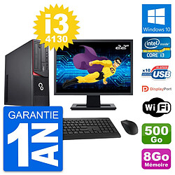 PC Fujitsu E920 DT Ecran 22" Intel i3-4130 RAM 8Go Disque 500Go Windows 10 Wifi · Occasion 