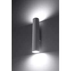 Avis Luminaire Center Applique murale LAGOS acier blanc 2 ampoules