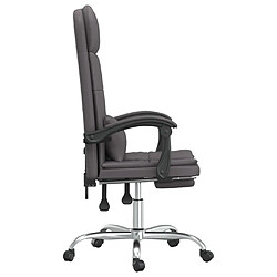 Acheter Maison Chic Fauteuil de massage inclinable de bureau,Fauteuil luxe de relaxation Gris Similicuir -MN45404