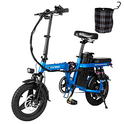 Vélo électrique Honey Whale S6 Pro-S - Moteur 350W Batterie 48V15AH Autonomie 50KM Freins à Disque - Bleu