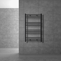 LuxeBath Radiateur de salle de bain Sahara Raccord latéral sèche-serviettes Anthracite 60x80cm