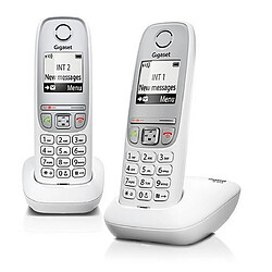 Gigaset A415 Duo Téléphone DECT Identification de l'appelant Blanc