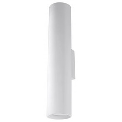 Luminaire Center Applique murale LAGOS acier blanc 2 ampoules Matériau : acier  Coloris : blanc   Dimensions en Cm : 6 x 8 x 30  Nombre d'ampoules : 2  Type d'ampoule : GU10  Puissance en Watts (W) : 40  Ampoules incluse