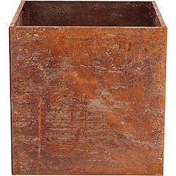 Esschert Garden Jardinière en acier corten rouille 38 x 38 x 38 cm.