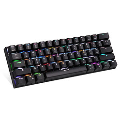 Universal Mini 60% RVB clavier mécanique de jeu 61 touches USB câblé/Bluetooth double mode LED rétroéclairage PC clavier mécanique de jeu | touches (câblé) 