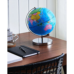 Beliani Globe terrestre LED bleu 30 cm STANLEY