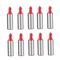 10pcs V Groove Router Bit End Mill Fraise à bois 12.7x6.35mm