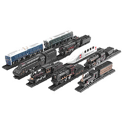 9 Pièces/ensemble 1/1200 Simulation Train Modèle Jouets Mini Lotomotive Fret Train avec Affichage des Pistes Collection Modèle