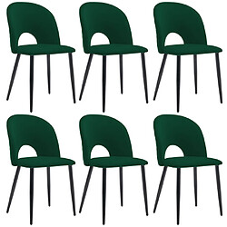 ComfortXL Chaise De Salle À Manger (lot De 6), Vert