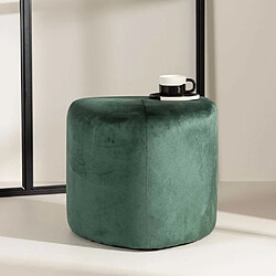 Venture Home Pouf en polyester Peg vert.