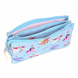 Avis Trousse Fourre-Tout Triple My Little Pony Wild & free Bleu Rose 22 x 12 x 3 cm