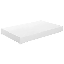 vidaXL Étagère murale flottante Blanc brillant 40x23x3,8 cm MDF