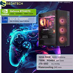 Sedatech PC Gamer Pro • Intel i9-14900KF • RTX4070 • 32Go DDR5 • 2To SSD M.2 • sans OS