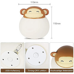 Acheter Universal Enfant lumineux, veilleuse bébé avec interrupteur tactile, température de couleur 1H 1800-6500K lampe tactile, veilleuse LED pour chambre bébé, chambre à coucher, salon, pique-nique, camping, (blanc)