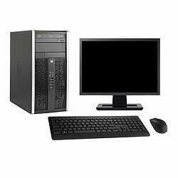 PC Tour HP 6300 CMT Ecran 22" Intel i5-3470 RAM 4Go SSD 240Go Windows 10 Wifi - Occasion