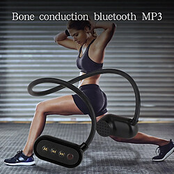 Universal 32 Go de conduction osseuse HiFi MP3 lecteur de musique IPX8 casque de sport de plein air étanche Bluetooth 5.0 MP3 Walkman T8 lecteur HiFi(Le noir) pas cher