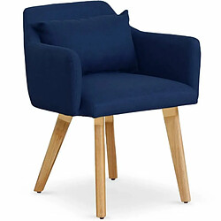 Paris Prix Fauteuil Scandinave Alan 70cm Bleu