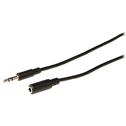 VALUELINE Cordon audio Jack stéreo 3.5mm M/F 5m