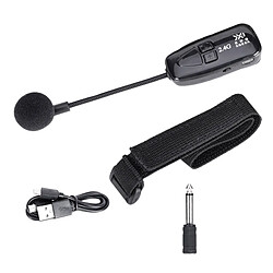 Transmission sans fil 2.4G sans fil 50mStable Microphone sans fil portatif, micro sans fil 2.4G, transmission sans fil stable de 50 m pour amplificateur vocal, enregistrement de caméra,