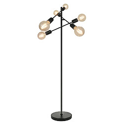 Sampa Helios Lampe de salon moderne Lina 165cm métal noir compatible LED