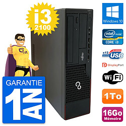 PC Fujitsu Esprimo E910 DT Intel i3-2100 RAM 16Go Disque Dur 1To Windows 10 Wifi · Occasion 