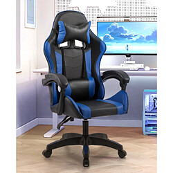 Avis Concept Usine Chaise de gaming massante noire et bleue EZIO