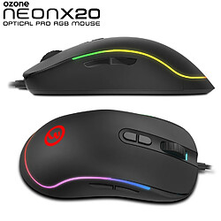 Avis Souris gamer Ambidextre Ozone Néon X20, 10000dpi, RGB Spectra + Logiciel