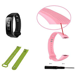 Acheter Wewoo Bracelet pour montre connectée Dragonne de remplacement en silicone Huawei Honor Band 3 rose