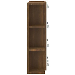 Avis Helloshop26 Armoire à miroir avec led chêne 70 x 16,5 x 60 cm marron 02_0006666