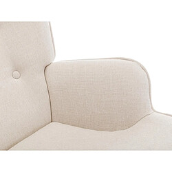 Acheter Vente-Unique Fauteuil à bascule en tissu chiné beige ELMINA II