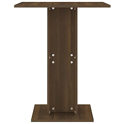 Avis vidaXL Table de bistro Chêne marron 60x60x75 cm Bois d'ingénierie