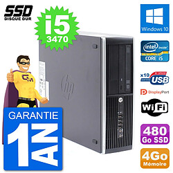 PC HP Compaq Pro 6300 SFF Intel i5-3470 RAM 4Go SSD 480Go Windows 10 Wifi · Occasion 