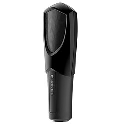 Wewoo Micro noir USB 2.0 Studio de jeu enregistrement audio Microphone à condensateur avec support