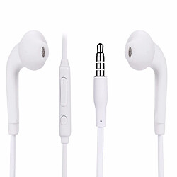 GUPBOO Écouteurs Jack 3,5 mm avec micro et contrôle du volume à distance pour Samsung Galaxy S6 Edge S5 S4 Note 5 4 3 écouteurs intra-auriculaires