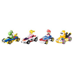 Ludendo Hot Wheels - Coffret de 4 véhicules Mario Kart 