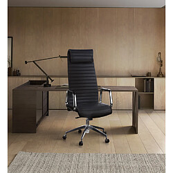 Avis Siège de bureau / Siège de direction ASPERA 20, cuir Nappa noir hjh OFFICE